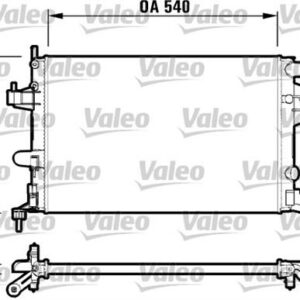 SU RADYATÖR CORSA C-COMBO C 1.7 Y17DT-Y17DTL AC KLİMASIZ MEK 540x375x26 - VALEO