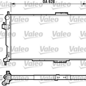 SU RADYATÖR CORSA C-COMBO C 1.7 Y17DT-Y17DTL AC KLİMASIZ MEK 540x375x26 - VALEO