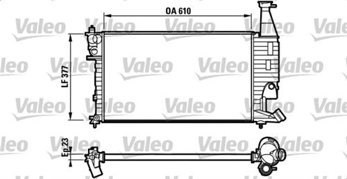 RADYATÖR PARTNER 96 BERLINGO 96 1.4-1.6 16V-1.8 AC KLİMASIZ MEK 610x377x23 - VALEO