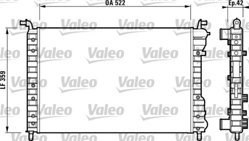 RADYATÖR PALIO-ALBEA-STRADA 96 1.2-1.4-1.6 16V KLİMASIZ MEK 522x359x42 - VALEO