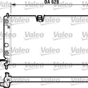 RADYATÖR VECTRA B AC KLİMASIZ MEK OTOM 628x377.5x34 - VALEO