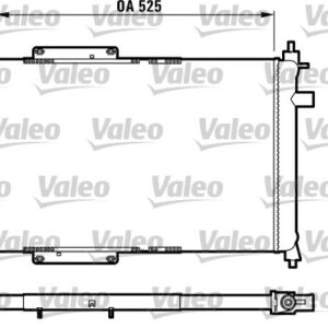 x RADYATÖR KLİMALI ROVER 400 1.4 1.6 2.0 95-00 45 1.4-1.6 1.8 00-05 MG ZS 1.6 2.0 01-05 - VALEO