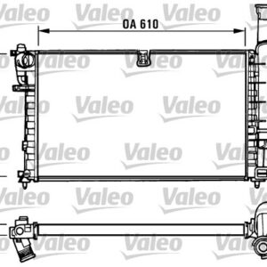 RADYATÖR PARTNER-BERLINGO 96 1.4-1.6 16V TU3.2/TU3JP MEK AC KLİMASIZ 610x377.5x23 CLASSIC - VALEO