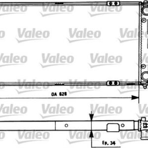 RADYATÖR IBIZA II-CORDOBA-CADDY II 1.6-1.8-1.9TDI KLİMASIZ OTOM 628x322x34 - VALEO