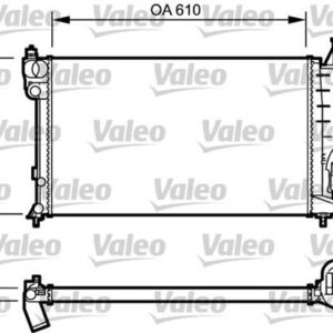 RADYATÖR ZX 94-97 306 94-01 1.6-2.0 AC KLİMASIZ OTOM 610x377.5x34 - VALEO