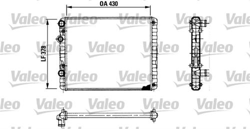 RADYATÖR POLO-POLO CLASSIC-LUPO-CORDOBA-AROSA 1.0.1.4-1.7-1.9 KLİMASIZ MEK 430x377.5x23 - VALEO