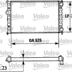 RADYATÖR POLO CLASSIC 1.6 96-01 -SEAT CORDOBA-IBIZA-INCA 1.8i 93-99 ALM MEKANİK 525x322x23 - VALEO