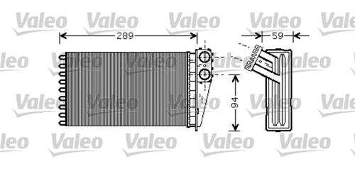 x KALORİFER RADYATÖRÜ 307 00 249x141x42 - VALEO