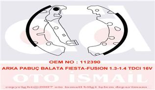 ARKA FREN BALATASI FIESTA V 01 08 FUSION 02 14 KA 1.6I 03 KAMPANALI - VALEO