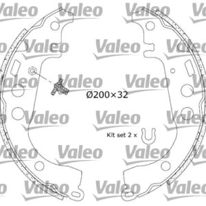 ARKA PABUÇ BALATA YARIS 1.0 99 05 1.0 11 YARIS VERSO 1.3 1.5 1.4D-4D 01-05 IQ 09 200x32 - VALEO