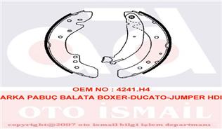 ARKA PABUÇ BALATA BOXER 94-4.02 DUCATO 94-2.02 JUMPER 94-2.02 1400kg 254x57 - VALEO