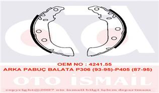 ARKA PABUÇ BALATA XSARA 1.4HDİ 1.6 1.8 1.5D 98-05 306 1.6 1.8 94-01 405 92-95 GS8657 228x42 - VALEO