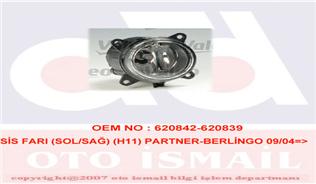 SİS FARI SOL/SAĞ PARTNER 01/04 BERLINGO 01/04-09/10 H11 - VALEO