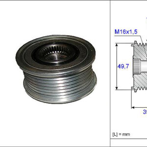 ALTERNATÖR KASNAĞI RULMANLI MERCEDES CLS C219 -E SERISI W211-S211-W212-S212 -S SERI W220-W221 - VALEO