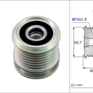 ALTERNATÖR KASNAĞI RULMANLI MERCEDES C SERİ W203-S203-CL203 -C SERI W204-S204 -CLC SERI CL203 - VALEO