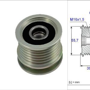 ALTERNATÖR KASNAĞI RULMANLI MERCEDES SPRINTER-C SERI W202-S202 -E SERI W124-W210 6 KANAL - VALEO