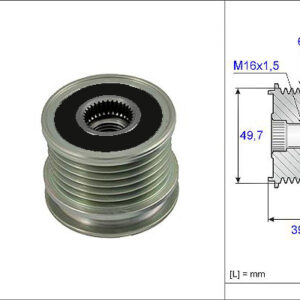 ALTERNATÖR KASNAĞI RULMANLI MERCEDES SPRINTER-VITO-C SERI W202-S202 -E SERI W210-W210 6 KANAL - VALEO