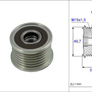 ALTERNATÖR KASNAĞI RULMANLI MERCEDES C200-C220-C270-CLK 270-E200-E220-E270-E320-S320-ML270-G270 - VALEO