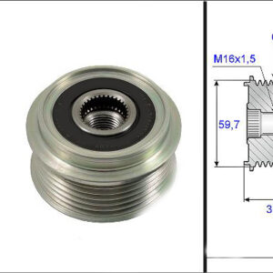 ALTERNATÖR KASNAĞI RULMANLI ASTRA G-H-CORSA C-D-MERIVA-ZAFIRA 1.7CDTI-COMBO 1.7CDTI 16V - VALEO