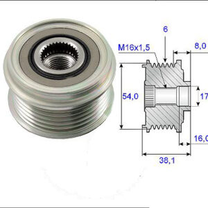 ALTERNATÖR KASNAĞI RULMANLI ASTRA H-COMBO-CORSA C-D-MERIVA 1.3CDTI-DOBLO-GRANDE PUNTO-LINEA 1.3MTJ - VALEO