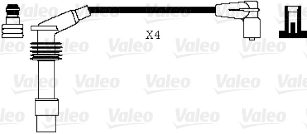 BUJİ KABLOSU TK ASTRA F-G-COMBO 1.4-1.6-ZAFIRA A-B-MERIVA 1.6-VECTRA B-CORSA B 1.4i-OMEGA B 2.0 - VALEO