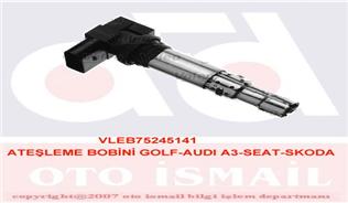 ATEŞLEME BOBİNİ GOLF4/5/6-BORA-JETTA-POLO-A3 1.4 16V-1.6 FSI -1.4 TSI BBY-BCB-BMY-CAVA-CAXA-BLF - VALEO