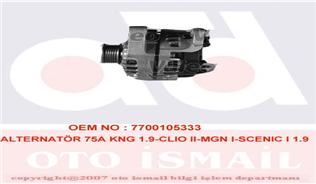 x ALTERNATÖR 75A KNG 1.9-CLIO II-MGN I-SCENIC I 1.9 dTİ - VALEO