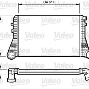 TURBO RADYATÖRÜ INTERCOOLER CADDY-GOLF V-JETTA-A3-LEON-OCTAVIA 1.8-1.9-2.0TDI-TFSI 617X406X32 - VALEO