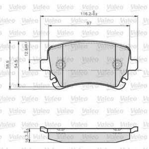 ARKA BALATA TRANSPORTER T5 T6 04 GDB1557 LCV - VALEO