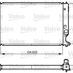 x RADYATÖR COROLLA VERSO 2.2 D-4D 05-09 MEK 625x402x36 - VALEO