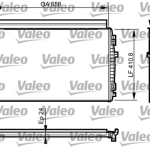 RADYATÖR GOLF VII-A3-LEON 1.2-1.4-1.6TDİ 12 MEK - VALEO