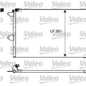 x KLİMA KONDENSERİ POLO 95-99 CADDY II-CORDOBA 93-99 IBIZA II 1.4-1.6-1.8-1.9TDI 600x370x19 - VALEO