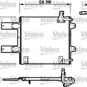 x KLİMA KONDENSERİ POLO 2000 1.4TDI AMF - VALEO