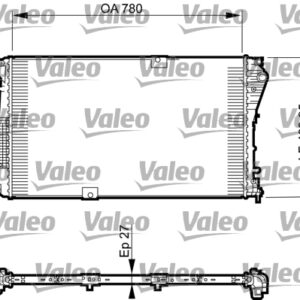 RADYATÖR TRAFIC II-VIVARO 2.0 DCİ-CDTİ 06 M9R 780x462.25x27 MEK AC /- - VALEO