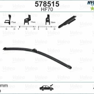 x SİLECEK SÜPÜRGESİ ÖN 70cm X1 MUZ TİPİ HydroConnect ÇOKLU BAĞLANTILI ÜNİVERSAL HF70 - VALEO