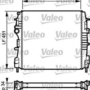 RADYATOR KNG 1.5DCI 03 KNG EXPRESS 1.5DCI 05 - VALEO