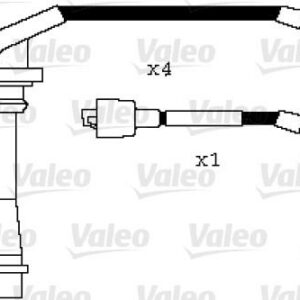 ATEŞLEME KABLO TK. DAIHATSU APPLAUSE 16V 89 00 - VALEO