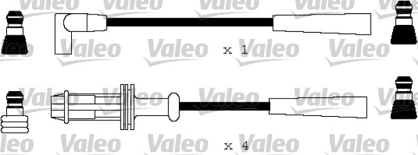 ATEŞLEME KABLO TK. PEUGEOT 106 8V 91 96 - VALEO