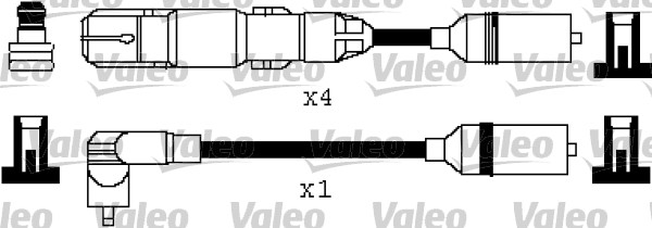 ATEŞLEME KABLO TK. VW POLO CLASSIC 8V 95 01 - VALEO