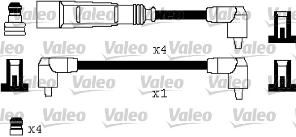 ATEŞLEME KABLO TK. VW POLO CLASSIC 8V 97 00 - VALEO