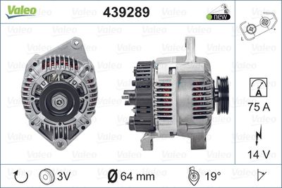 ALTERNATÖR A13VI266 RENAULTMEGANE CLIO K7M E1J MOT. - VALEO