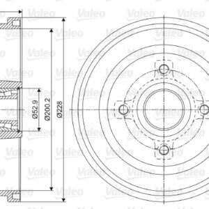 ARKA FREN KAMPANA CORSA C 01 11 ABS SİZ - VALEO