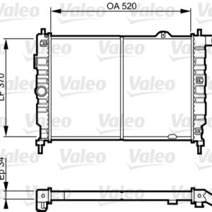 RADYATÖR OPEL KADETT 1.7 D - VALEO