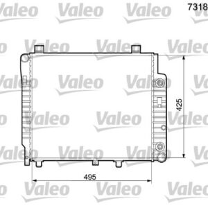 RADYATÖR MERCEDES C 202 C200D - VALEO