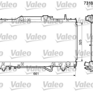 RADYATÖR TOYOTA CARINA E 2.0. 2.0 i 92 97 - VALEO