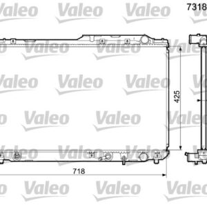 RADYATÖR TOYOTA CAMRY 3.0 i V6 91 96 - VALEO