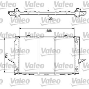 RADYATÖR VOLVO C70 I V70 I 1998-2005 S70 97-00 XC70 97-02 850 93-97 AL-PL-BRZ 590-388-32 - VALEO