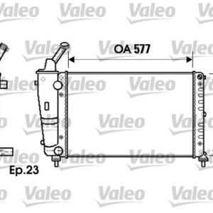 RADYATÖR LANCIA YPSILON 1.2 i. 1.2 i 16V AC- 00 03 - VALEO