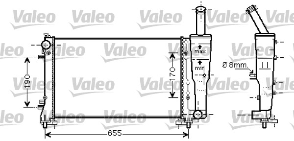 RADYATÖR FIAT PUNTO 1.4 09/03 - VALEO