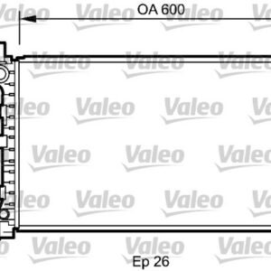 RADYATÖR FORD FOCUS 1.6 1.8 98 03 - VALEO